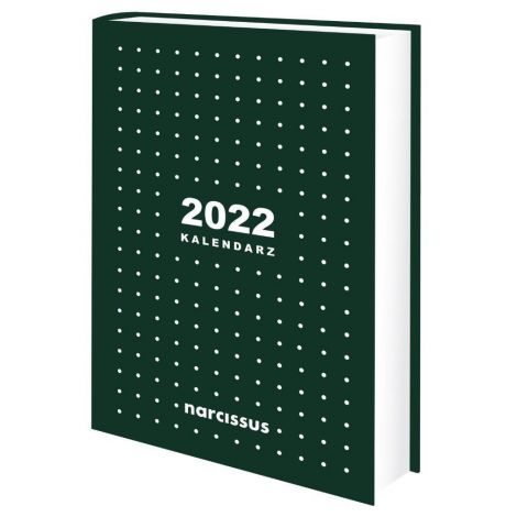 2024 Kalendarz Narcissus Dzienny Kropki A5, Zielony
